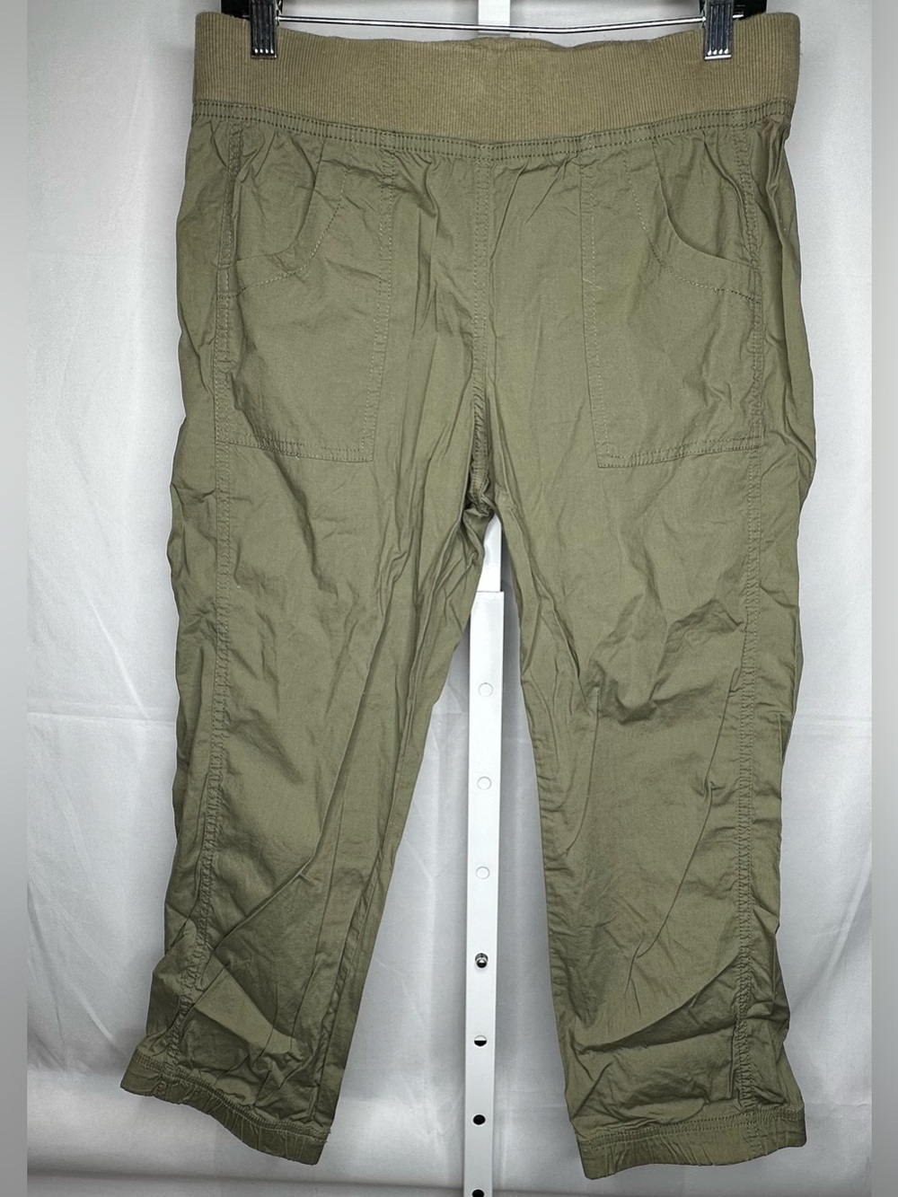 Chico's Olive Green Cargo Drawstring Pants